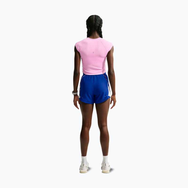 Dámske bežecké šortky Nike Tempo Dri-Fit Unlined old royal/football grey/pink rise 3