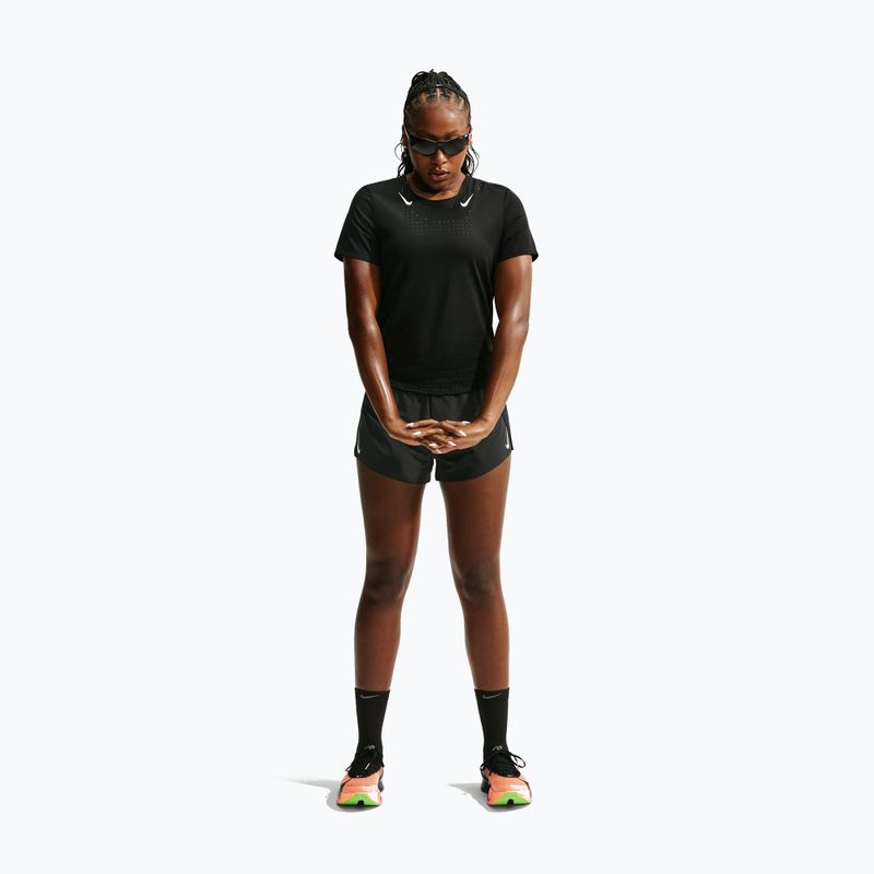 Dámske bežecké tričko Nike AeroSwift black/white 2