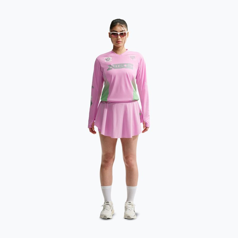 Dámske bežecké tričko longsleeve Nike Swift Jersey Top pink rise/illusion green 2