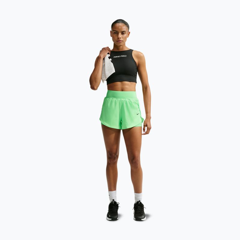 Dámske tréningové šortky Nike Pro Sculpt illusion green/black 2