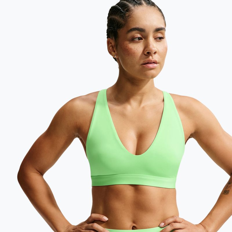 Fitness podprsenka Nike Indy Strappy illusion green/black