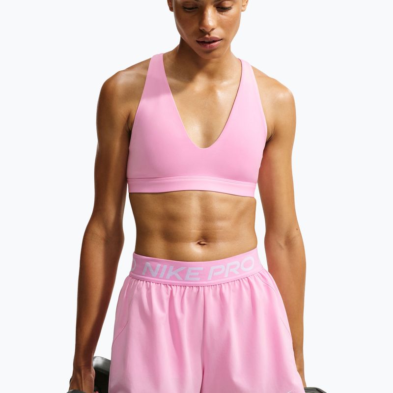Fitness podprsenka Nike Indy Strappy pink rise/black 3