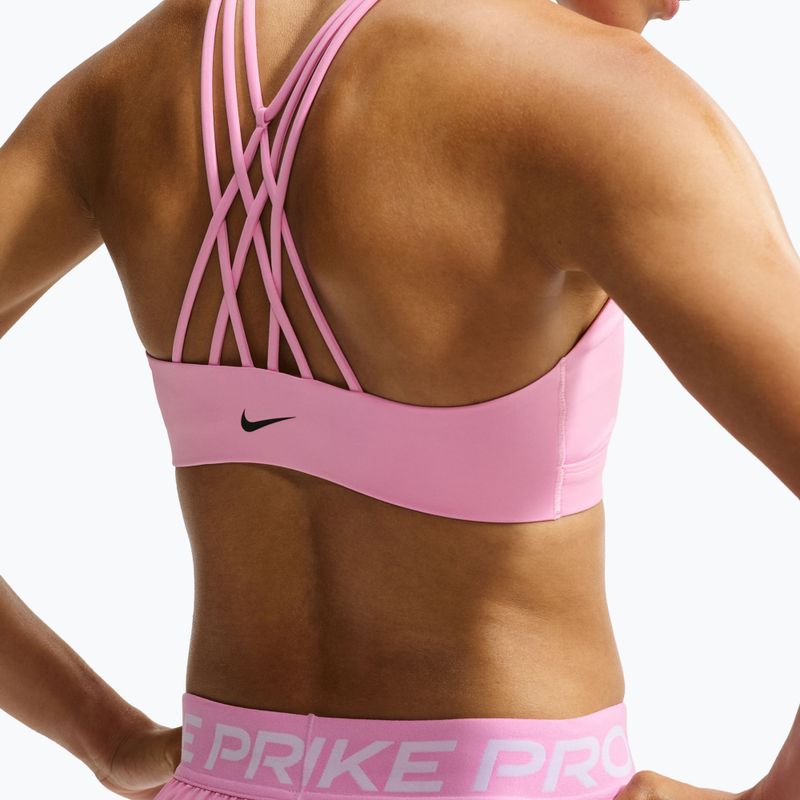 Fitness podprsenka Nike Indy Strappy pink rise/black 4