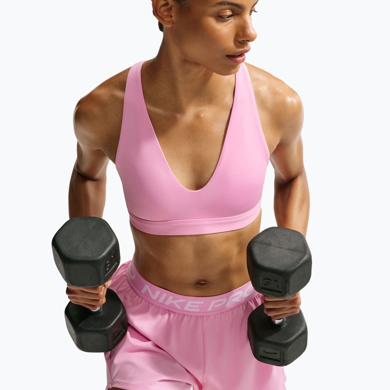 Fitness podprsenka Nike Indy Strappy pink rise/black 5