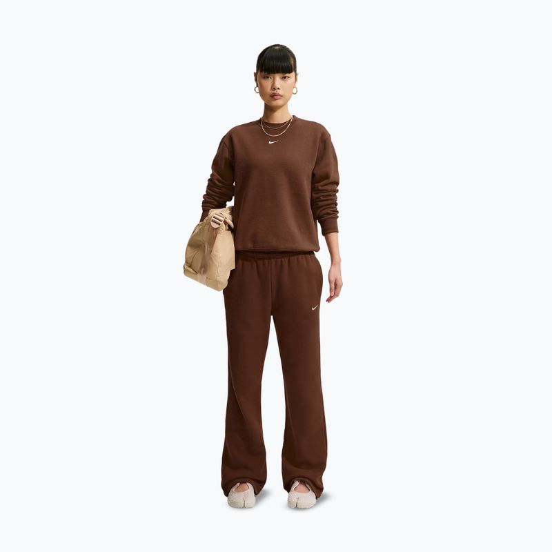 Dámska mikina Nike Studio Fleece cacao wow/sail 2