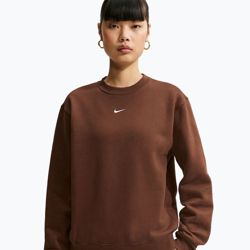 Dámska mikina Nike Studio Fleece cacao wow/sail 4