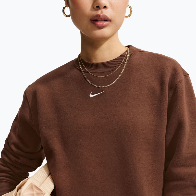 Dámska mikina Nike Studio Fleece cacao wow/sail 5