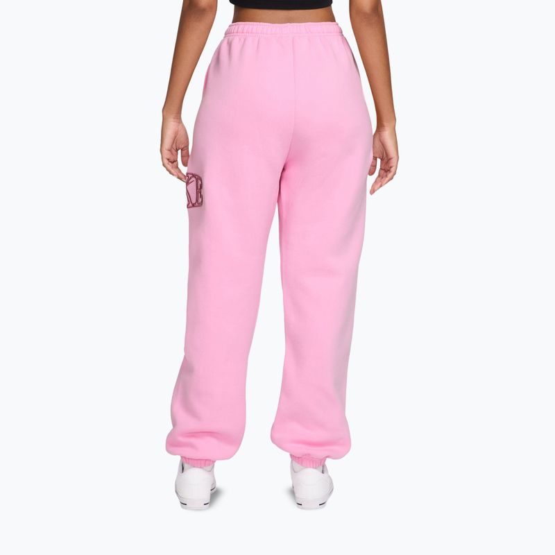 Dámske nohavice Nike Studio Fleece pink rise/pink smoke 2
