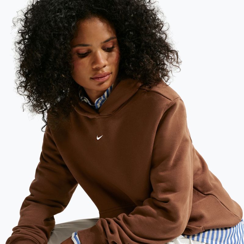 Dámska mikina Nike Studio Fleece cacao wow/sail 4