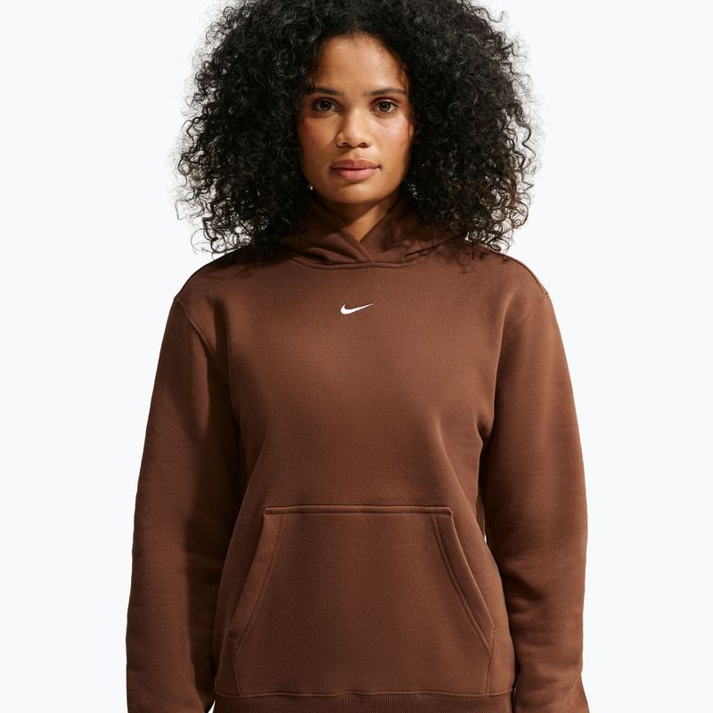 Dámska mikina Nike Studio Fleece cacao wow/sail 5