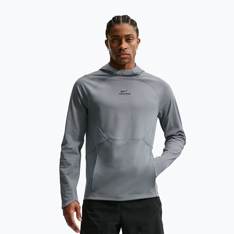 Pánska tréningová mikina Nike Pro smoke grey/black