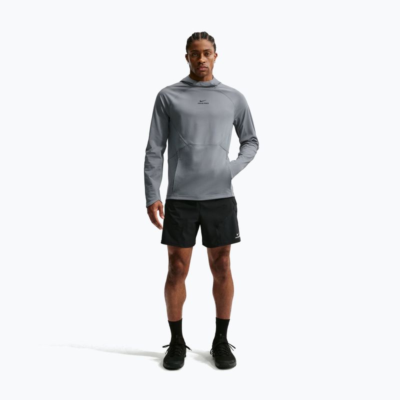 Pánska tréningová mikina Nike Pro smoke grey/black 2