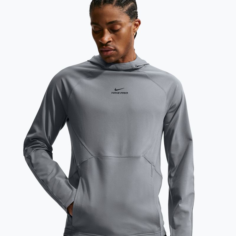 Pánska tréningová mikina Nike Pro smoke grey/black 4