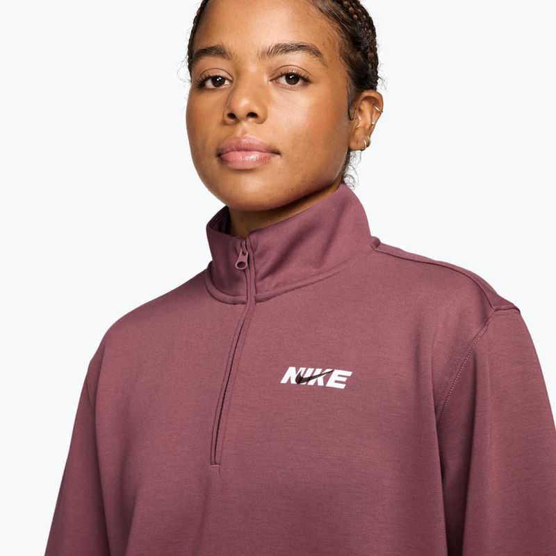 Dámska tréningová mikina Nike Studio Fleece Sport pink smoke/mystic dates/white 3
