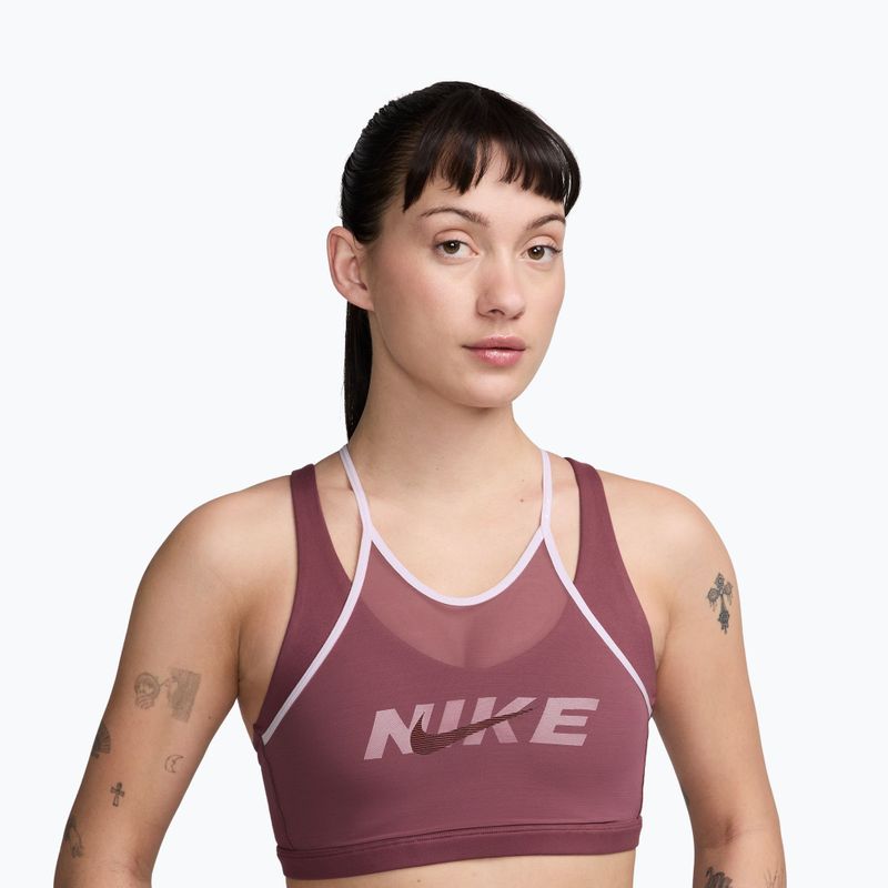 Fitness podprsenka Nike One pink smoke/bleached lilac/mystic dates