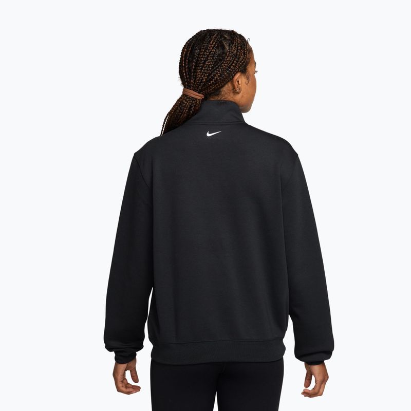 Dámska tréningová mikina Nike Studio Fleece Sport black/university red/white 2