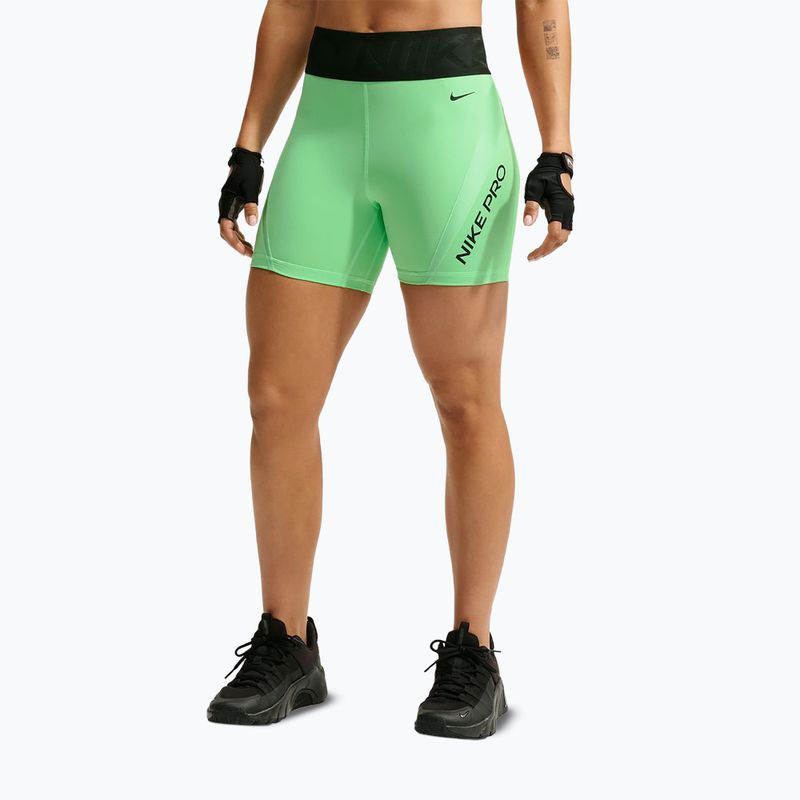 Dámske tréningové šortky Nike Pro Sculpt illusion green/cucumber calm/black/black 7