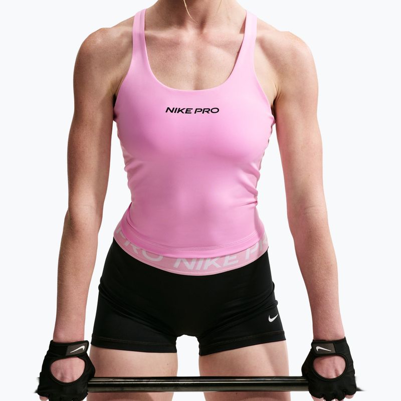 Dámske tréningové tričko Nike Pro Sculpt pink rise/black 4
