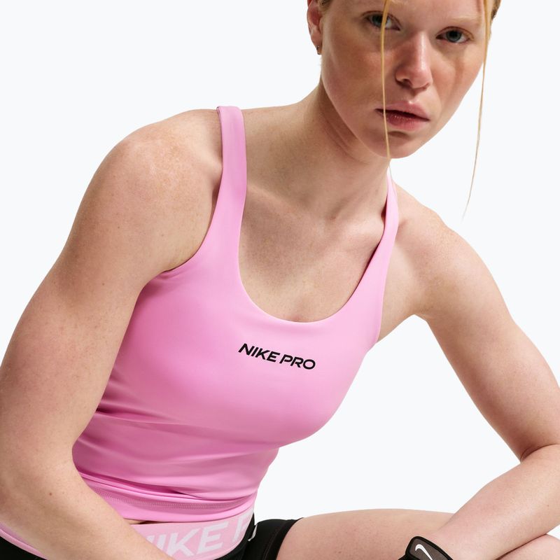 Dámske tréningové tričko Nike Pro Sculpt pink rise/black 5
