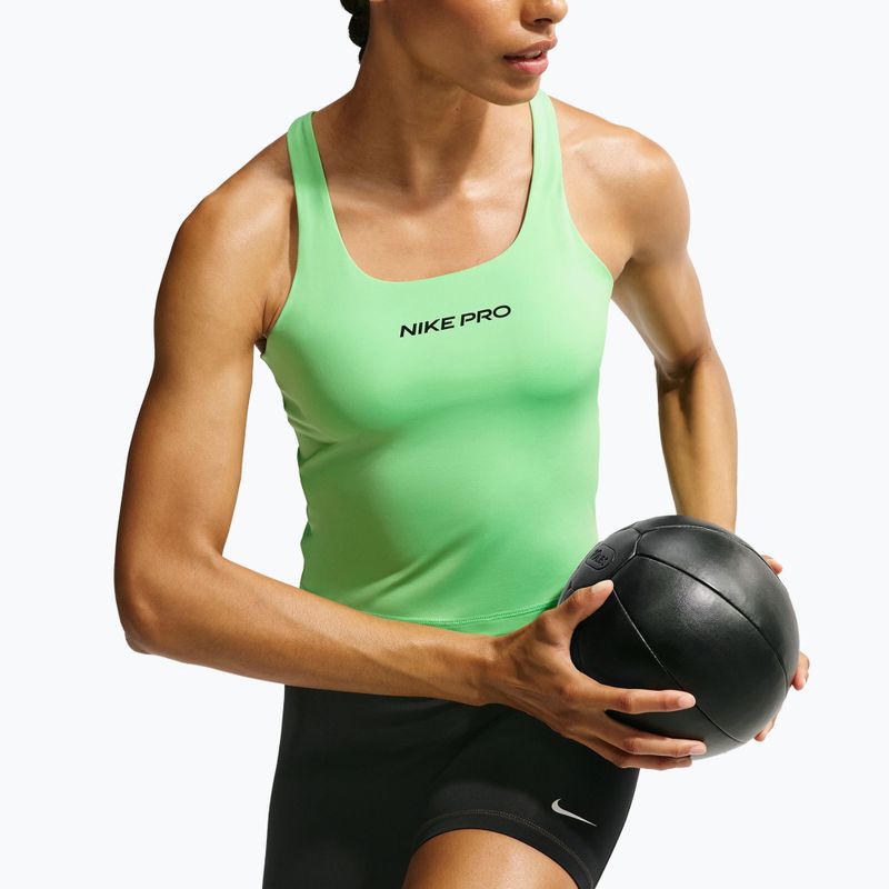 Dámske tréningové tričko Nike Pro Sculpt illusion green/cucumber calm/black 5