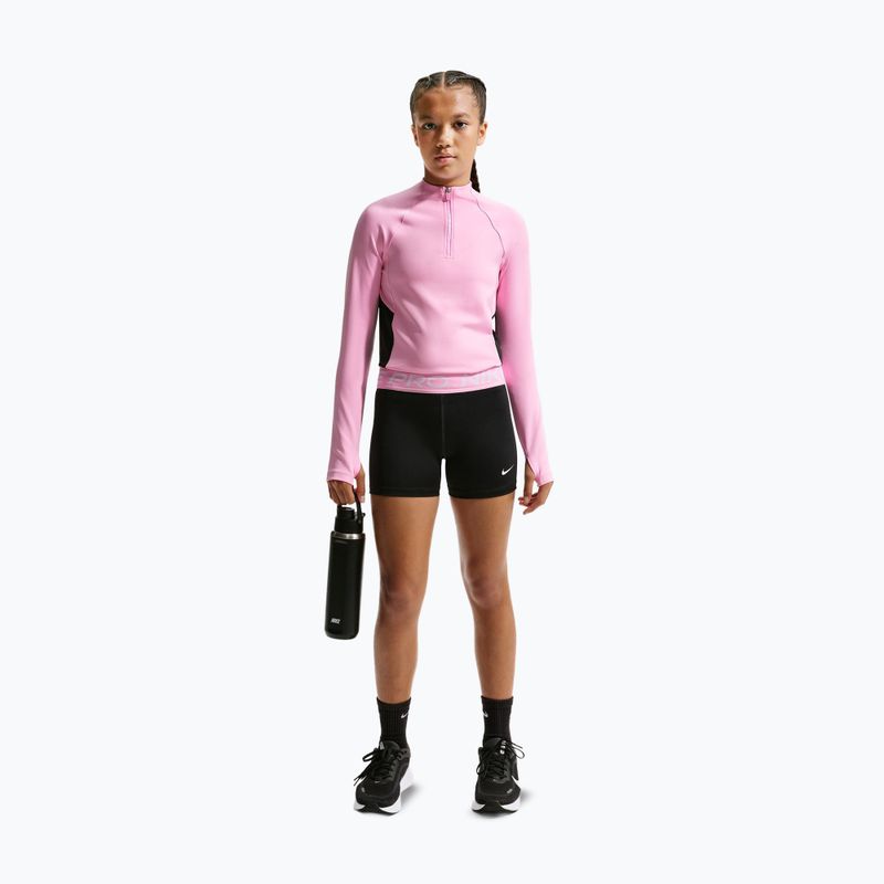 Detské šortky Nike Pro black/pink rise/white 2