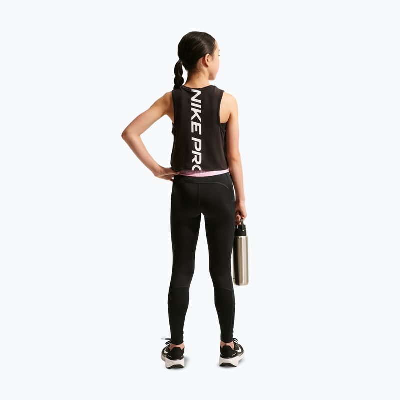 Detské legíny Nike Pro Dri-FIT black/pink rise/white 3