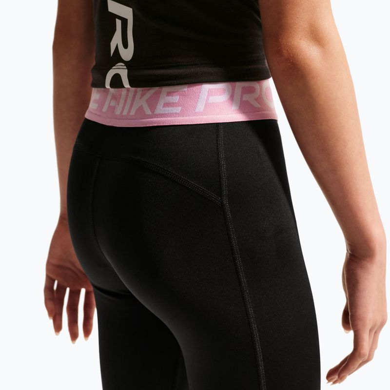 Detské legíny Nike Pro Dri-FIT black/pink rise/white 4