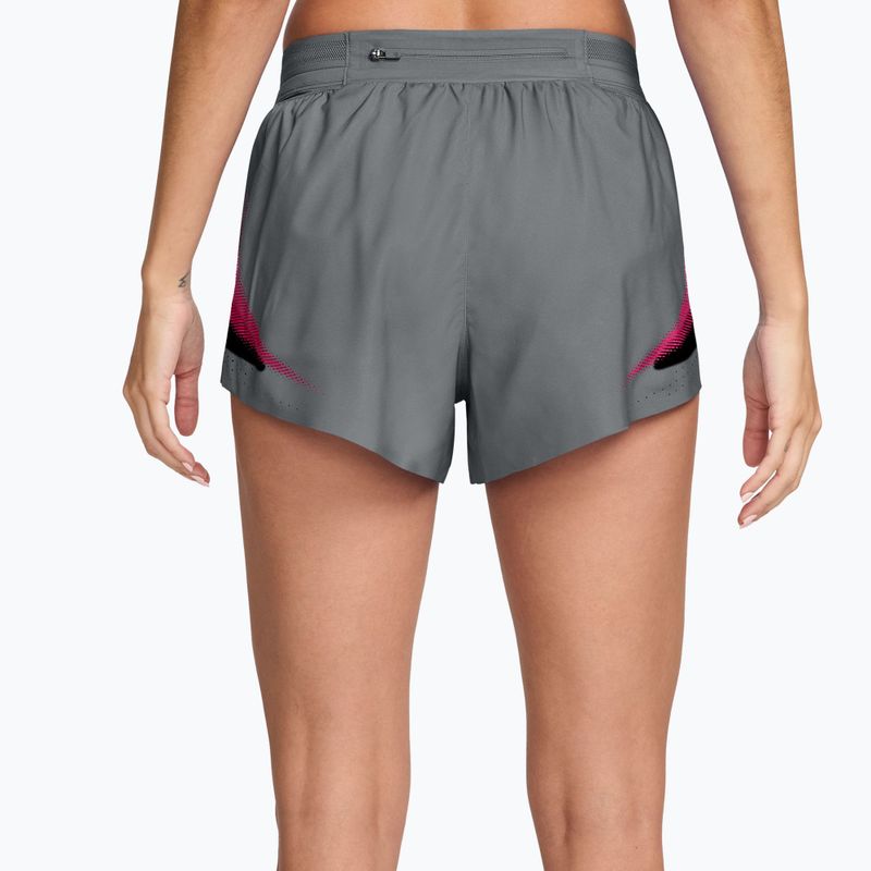 Dámske bežecké šortky Nike AeroSwift iron grey/white 2