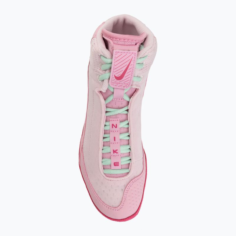 Zápasnícke topánky Nike Inflict 4 pink foam/desert pink/pink rise/rrtic green 5