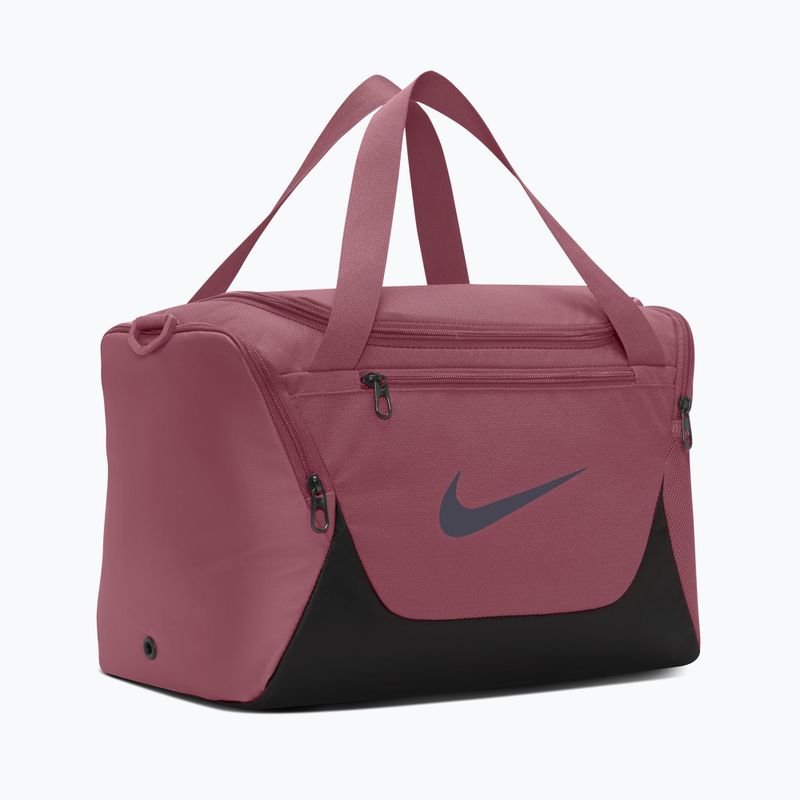 Tréningová taška Nike Brasilia Duffel Extra Small 24 l pink smoke/black/gridiron 3