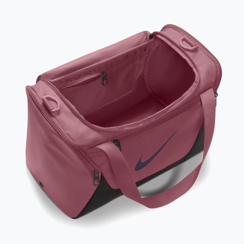 Tréningová taška Nike Brasilia Duffel Extra Small 24 l pink smoke/black/gridiron 4