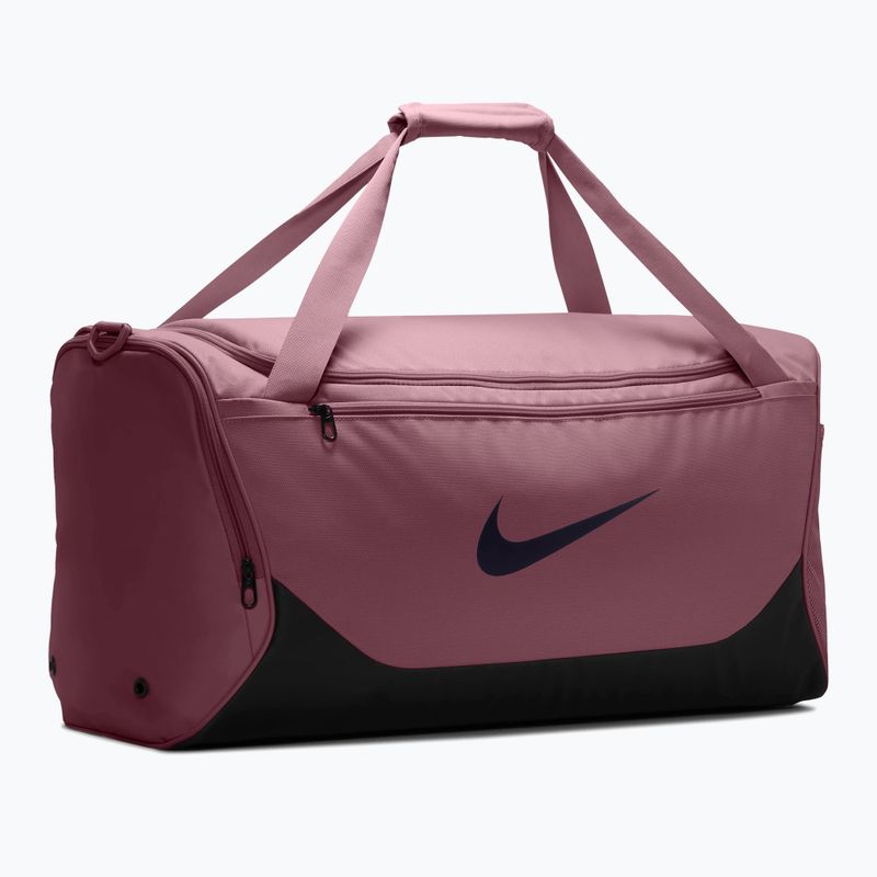 Tréningová taška Nike Brasilia 60 l pink smoke/black/gridiron 2