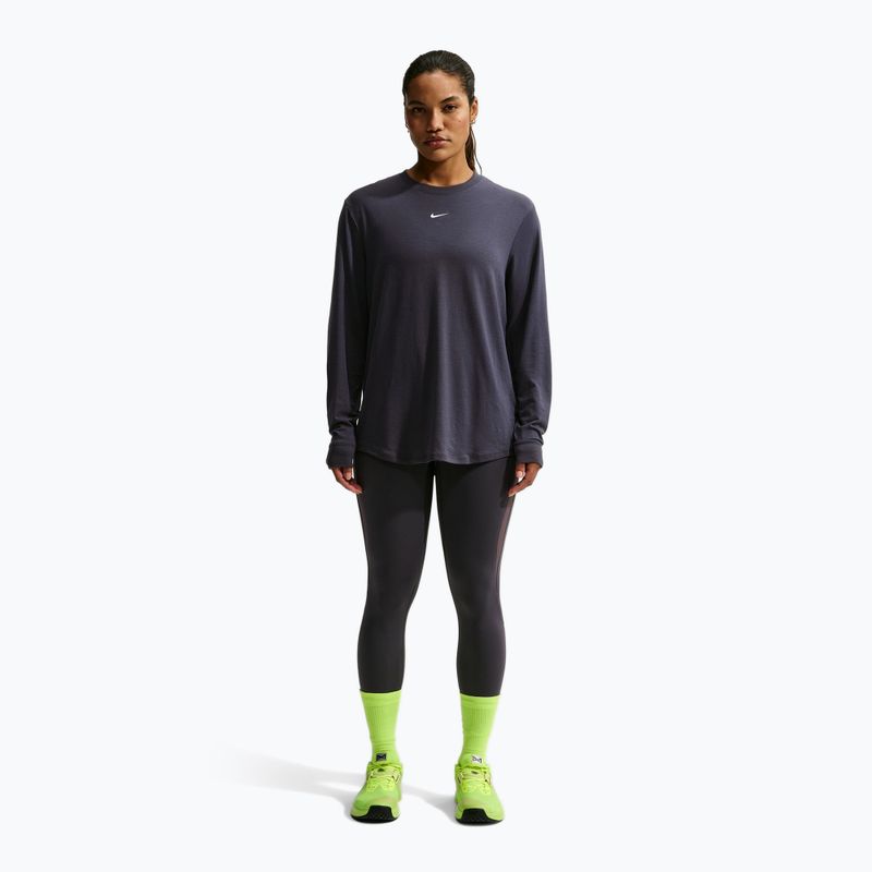 Dámske tréningové tričko longsleeve Nike One Relaxed Dri-Fit gridiron/white 2