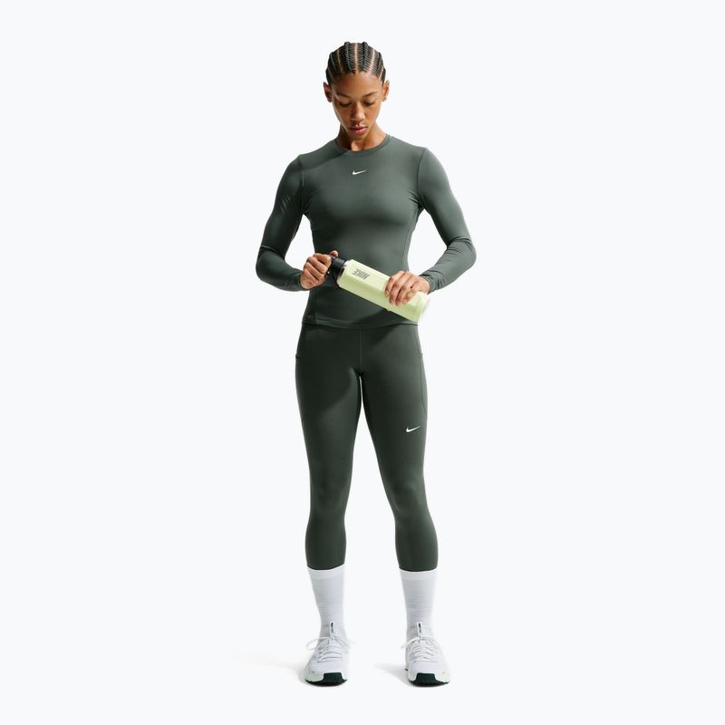 Dámske tréningové tričko longsleeve Nike One Fitted camo green/white 2