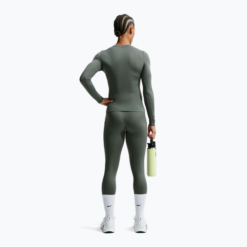 Dámske tréningové tričko longsleeve Nike One Fitted camo green/white 3