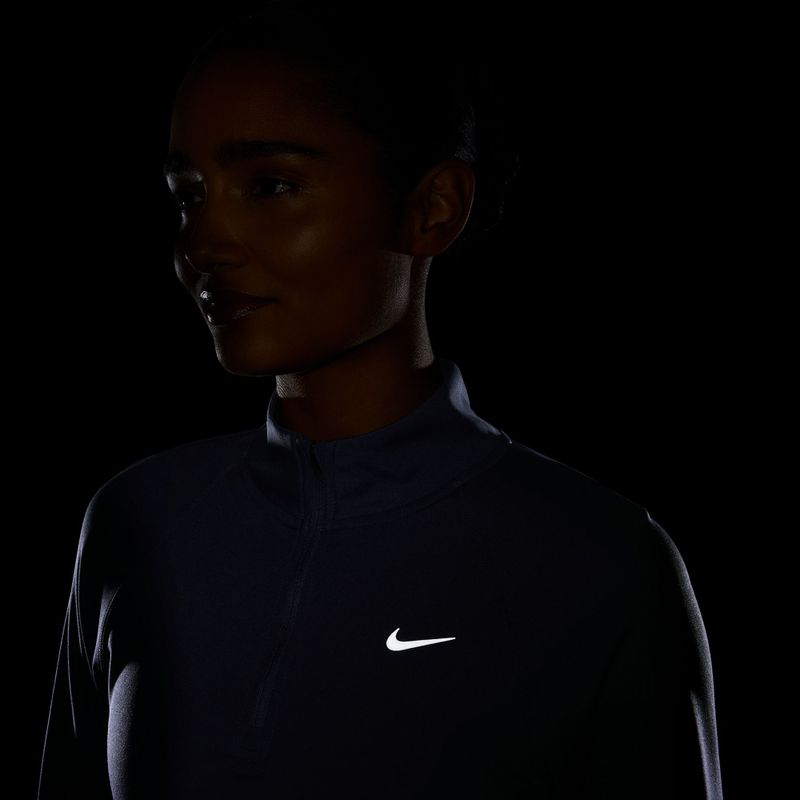 Dámske bežecké tričko longsleeve Nike Tempo Swoosh Run Dri-Fit 1/4-Zip LS gridiron/white 4