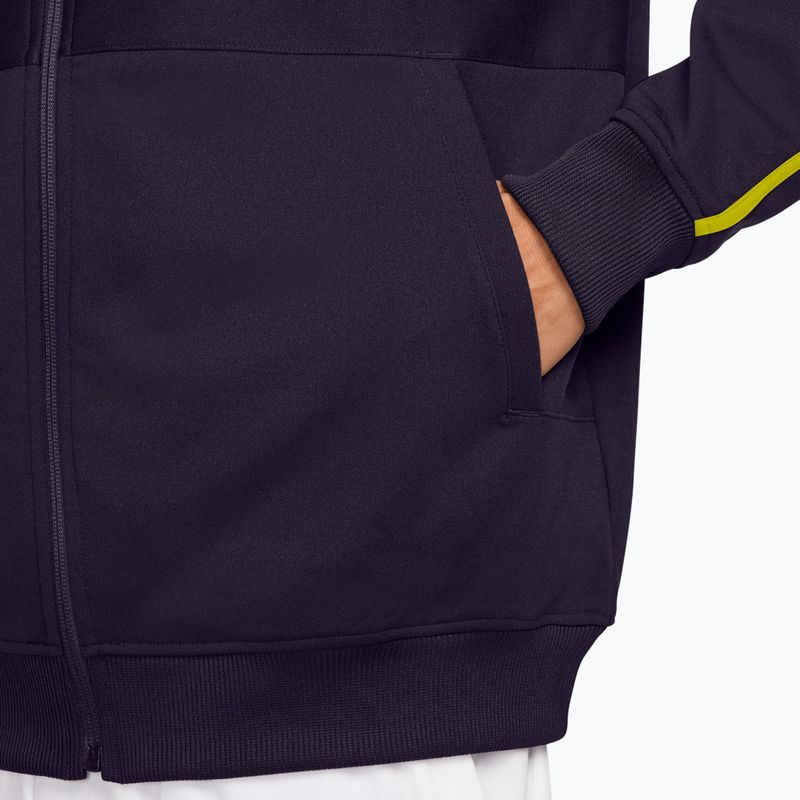Pánska tenisová mikina Nike Court Heritage purple dynasty/lemon venom 3