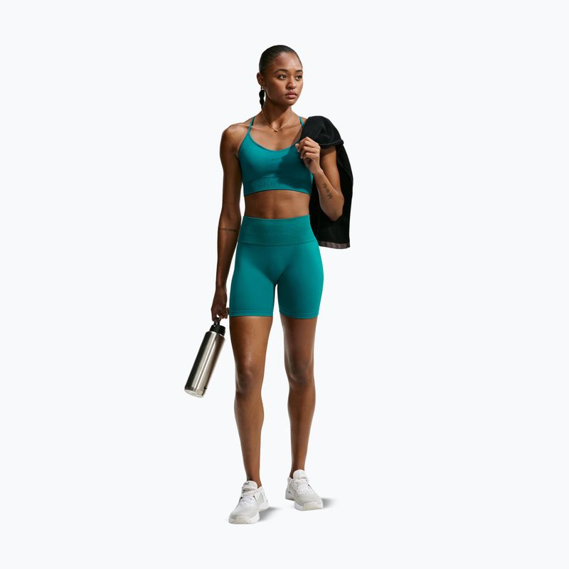 Dámske šortky Nike Pro Seamless High-Waisted Biker 5" bright spruce 2