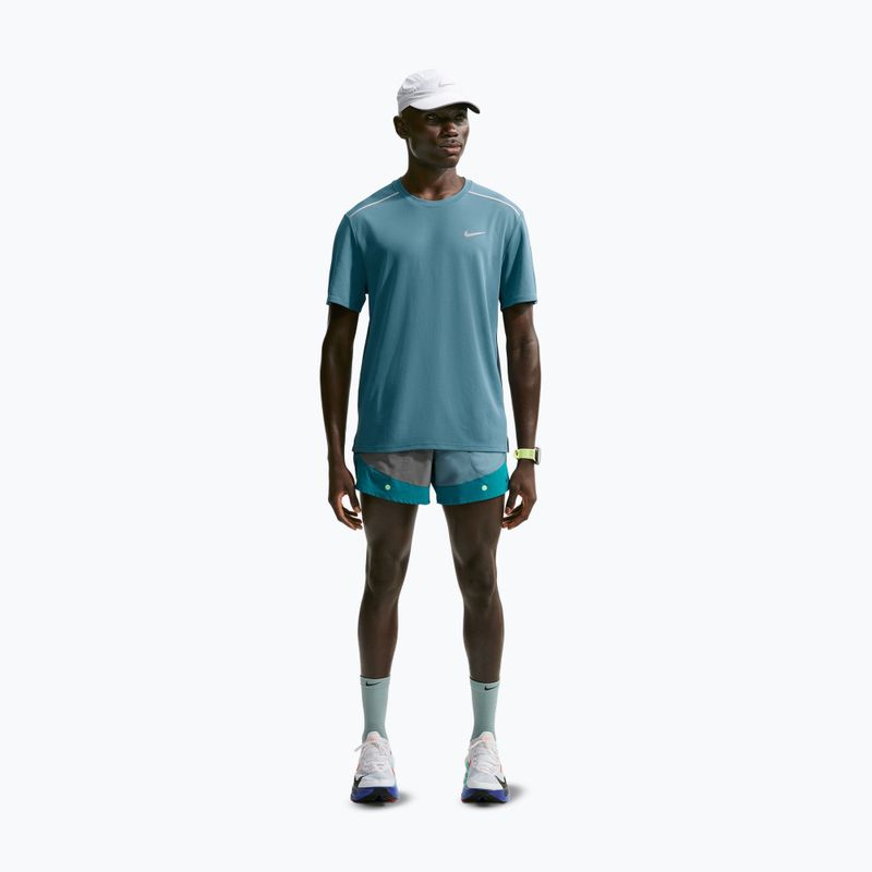 Pánske bežecké tričko Nike Miler Dri-Fit UV smokey blue 2