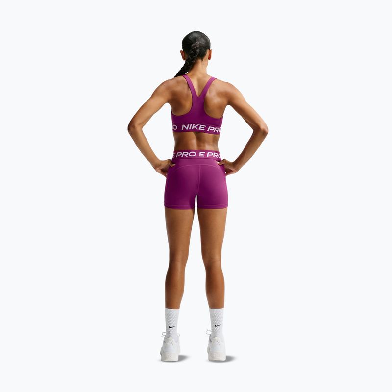Dámske šortky Nike Pro Mid-Rise Biker 3" true berry/white 3