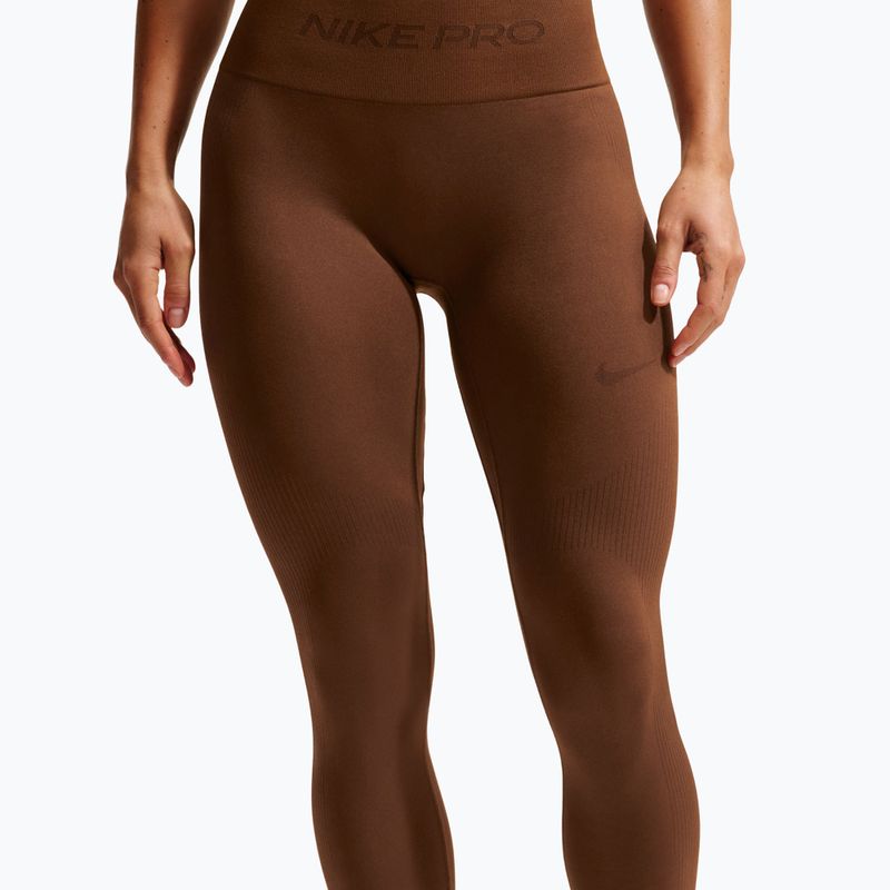 Dámske legíny Nike Pro Seamless High-Waisted 7/8 cacao wow 4