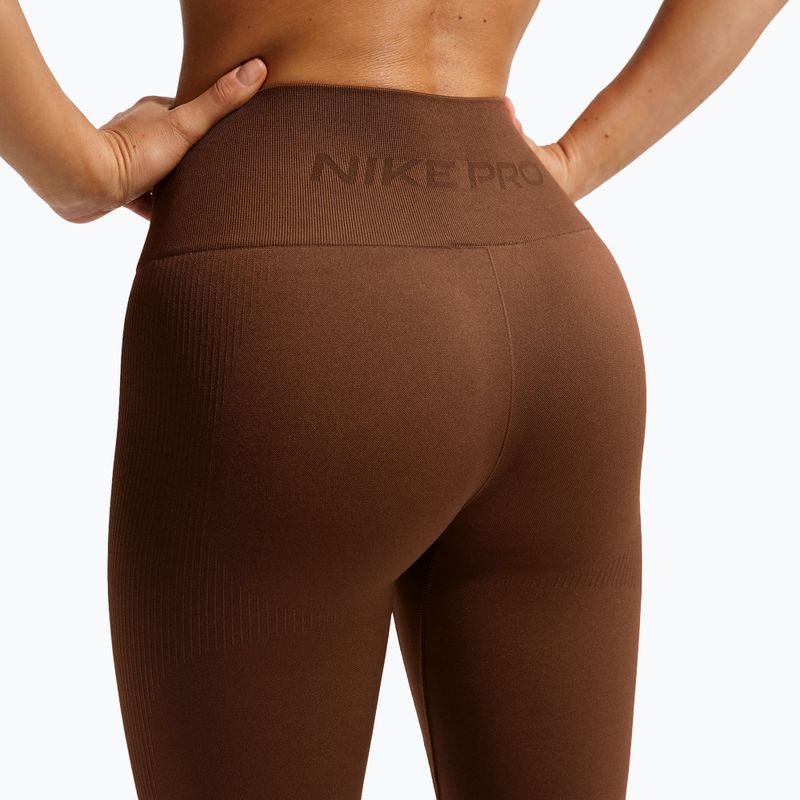 Dámske legíny Nike Pro Seamless High-Waisted 7/8 cacao wow 5