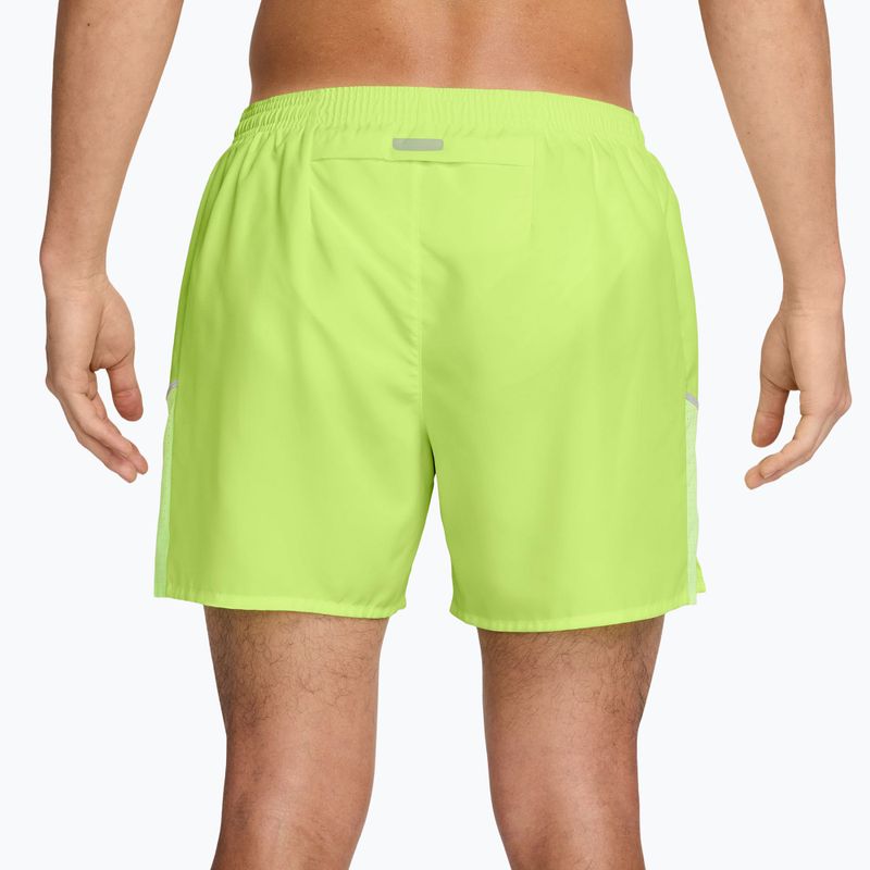 Pánske šortky Nike Miler Dri-Fit Brief Lined 5" light lemon twist 2