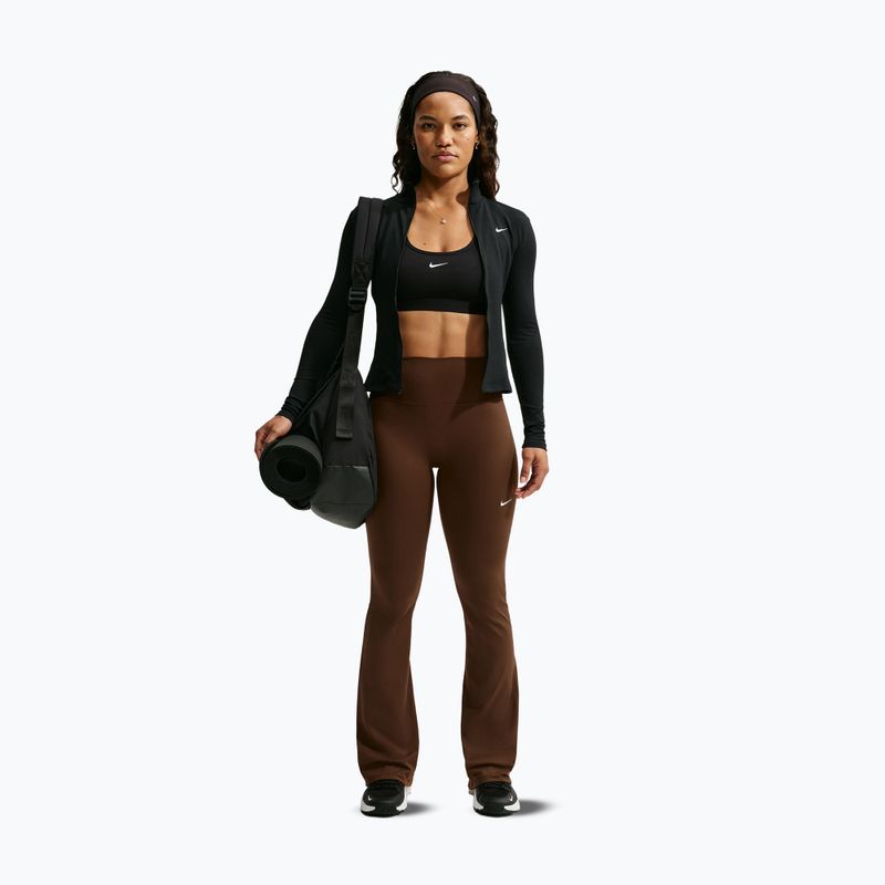 Dámske legíny Nike One High Waisted Flared cacao wow/white 2