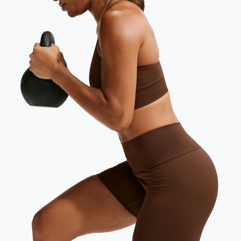 Dámske šortky Nike Pro Seamless High-Waisted Biker 5" cacao wow 5