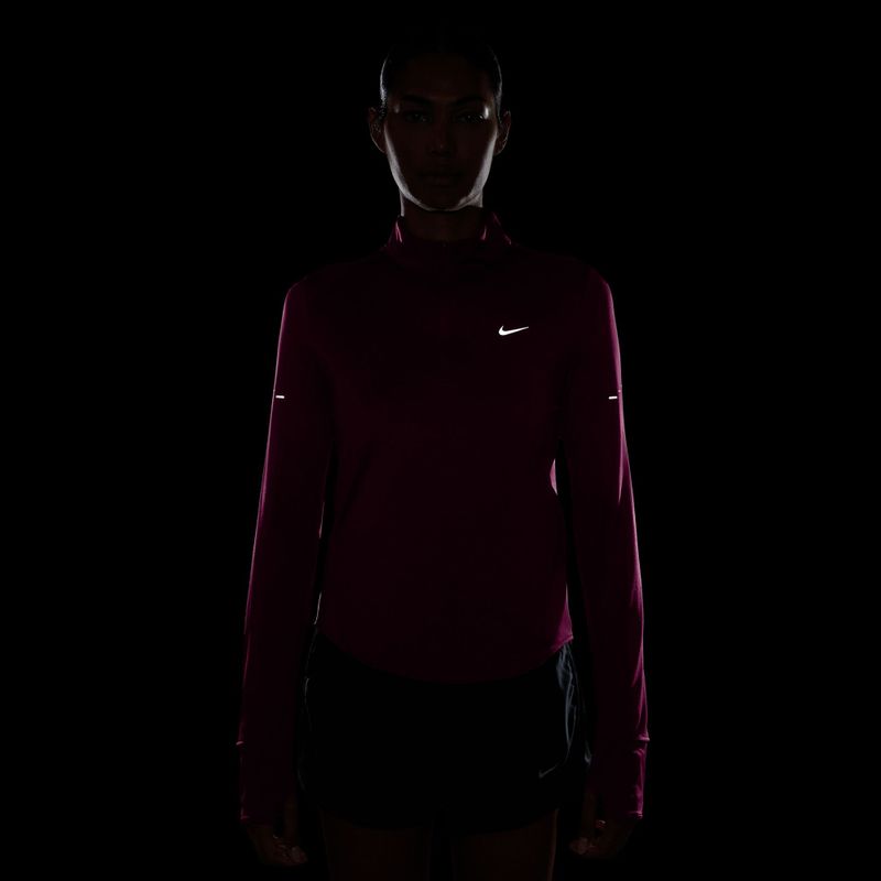 Dámska bežecká mikina Nike Swift Dri-FIT UV 1/4-Zip true berry 4