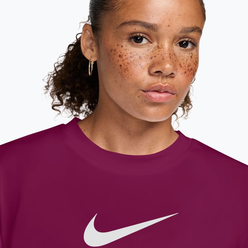 Dámske tréningové tričko Nike Pro Dri-Fit Loose true berry/white 3