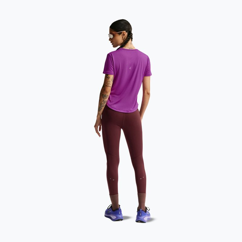 Dámske bežecké legíny Nike Tempo Swoosh Run High-Waisted 7/8 mystic dates/white 3