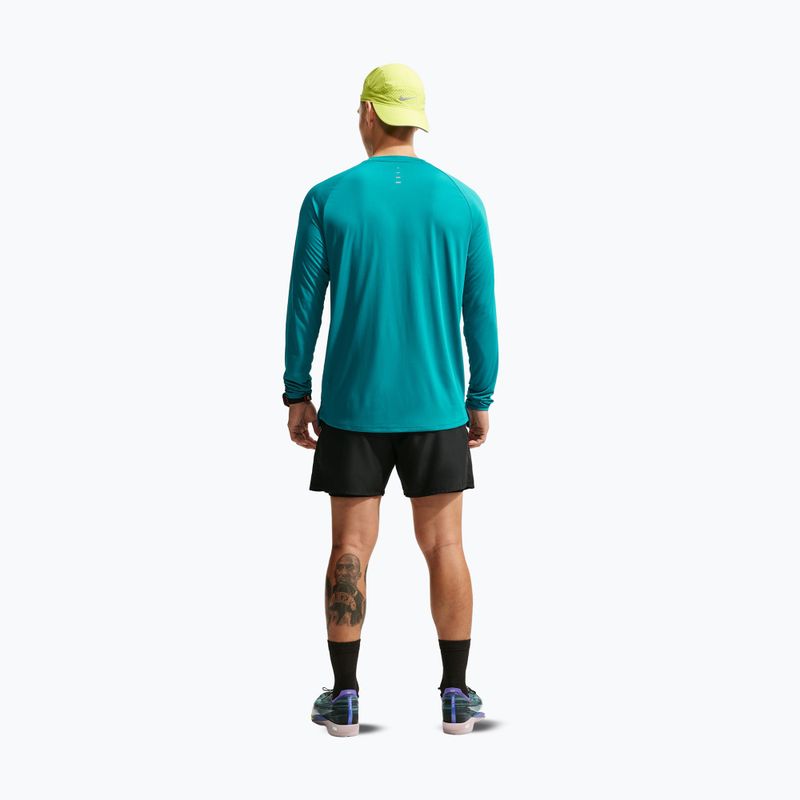 Pánske bežecké tričko longsleeve Nike Stride bright spruce 3