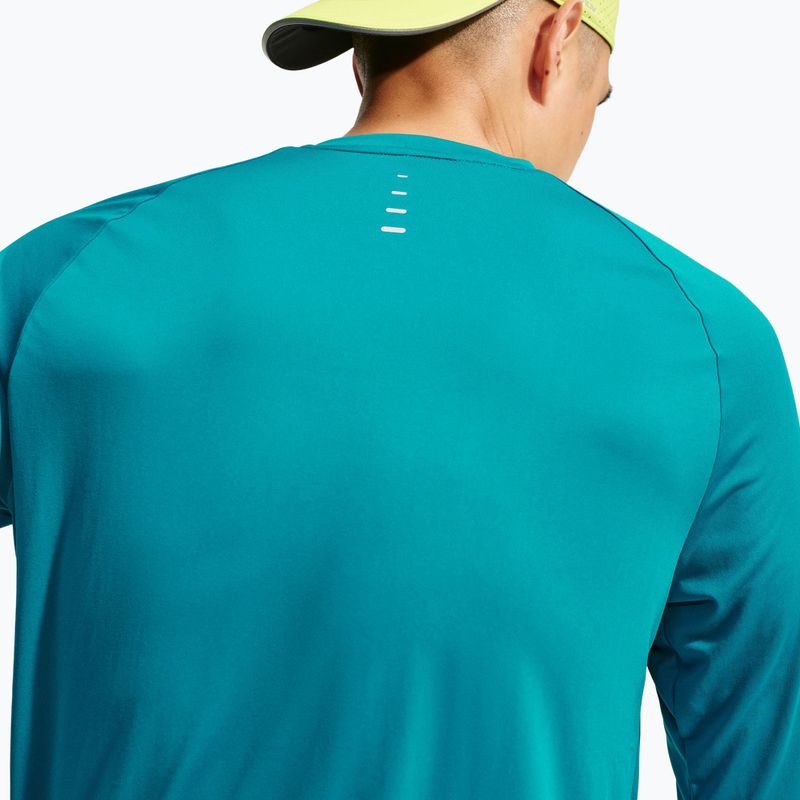 Pánske bežecké tričko longsleeve Nike Stride bright spruce 5